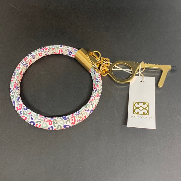 NWT Mary Square Clean Key Chain Ring With Stylus Tip - Picture 2 of 2
